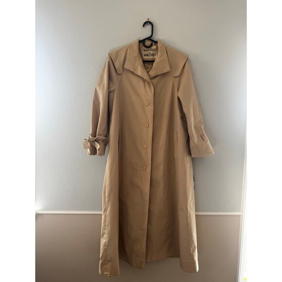 Diane Von Furstenberg for Main Street Jackets & Blazers - Vintage Diane Von Furstenburg Beige Trenchcoat